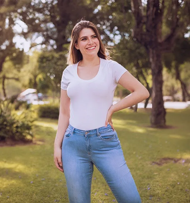 Portrait after natural retouching