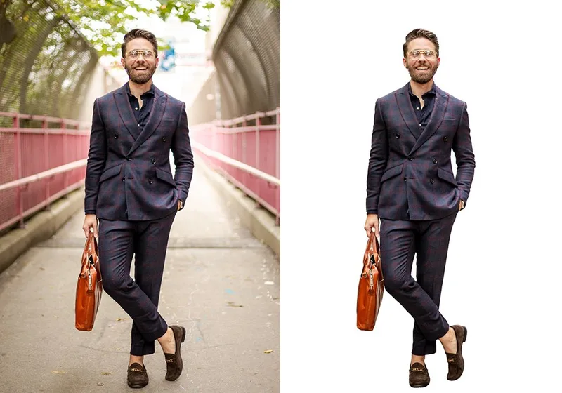 Background Removal: before (left) and after (right)