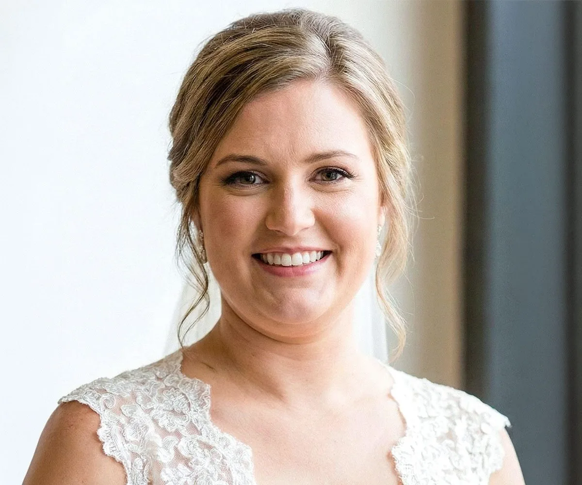 Bride before retouching